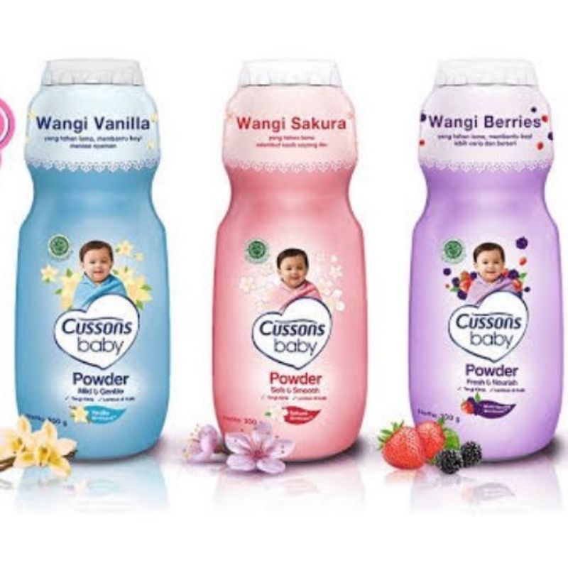 CUSSONS BABY POWDER SOFT AND SMOOTH SAKURA 75gr - Bedak Bayi