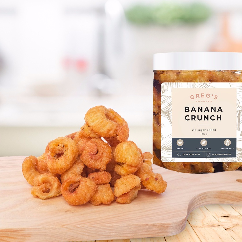 

Ay00! Greg's Banana Crunch 140 gr