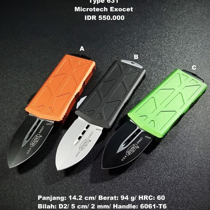 BANTING HARGA Pisau Outdoor Microtech Exocet Auto