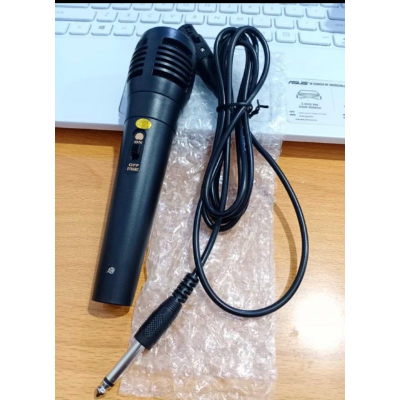 Microphone Kabel Mic Karaoke Speaker Jack 3.5mm Colokan Besar