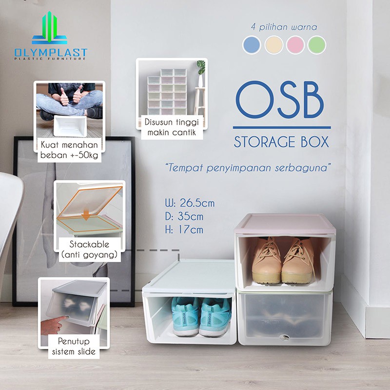 OLYMPLAST STORAGE BOX OSB/ RAK SUSUN / OLYMPLAST