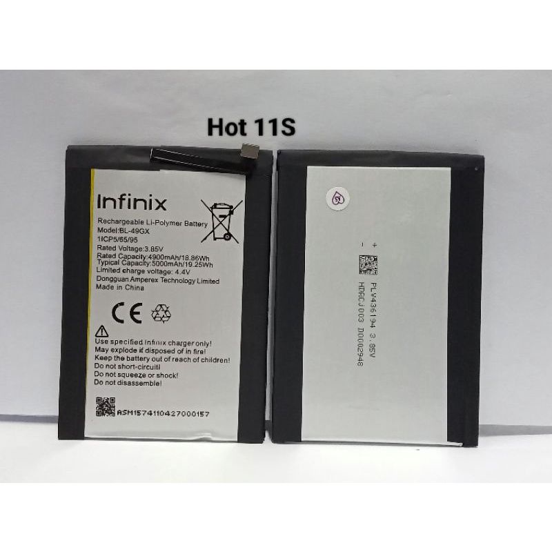 Baterai Battery Batre Infinix Hot 11s Battery Baterai Btatere Infinix Hot 11s