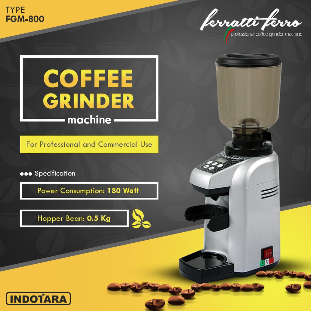 Coffee Grinder Machine / Alat Penggiling Kopi Ferratti Ferro FGM800