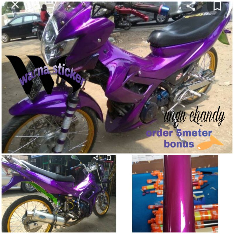 Skotlet motor ungu candy Stiker motor ungu candy Sekotlet motor ungu candy Setiker motor ungu candy 