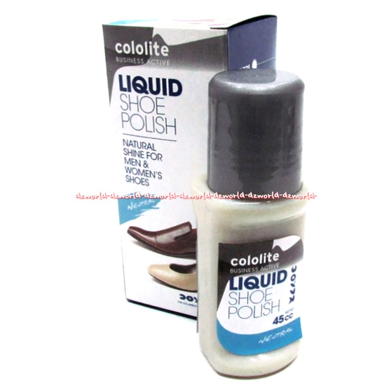 Cololite Shoe Polish Neutral 45ml Cairan Semir Sepatu Warna Netral Pakai Sponge Kololite