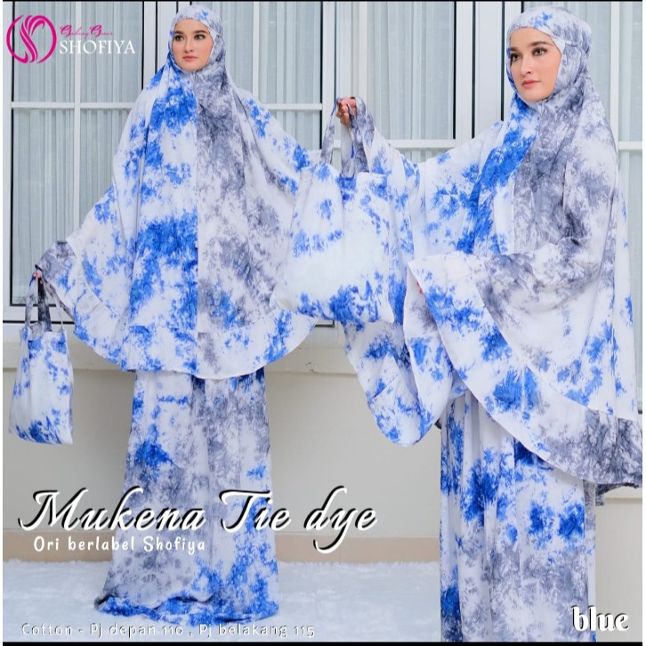 Mukena Dewasa Motif Tye Dye Kekinian Cantik Adem Murah Mukenah Original Shofiya Terbaru 2020