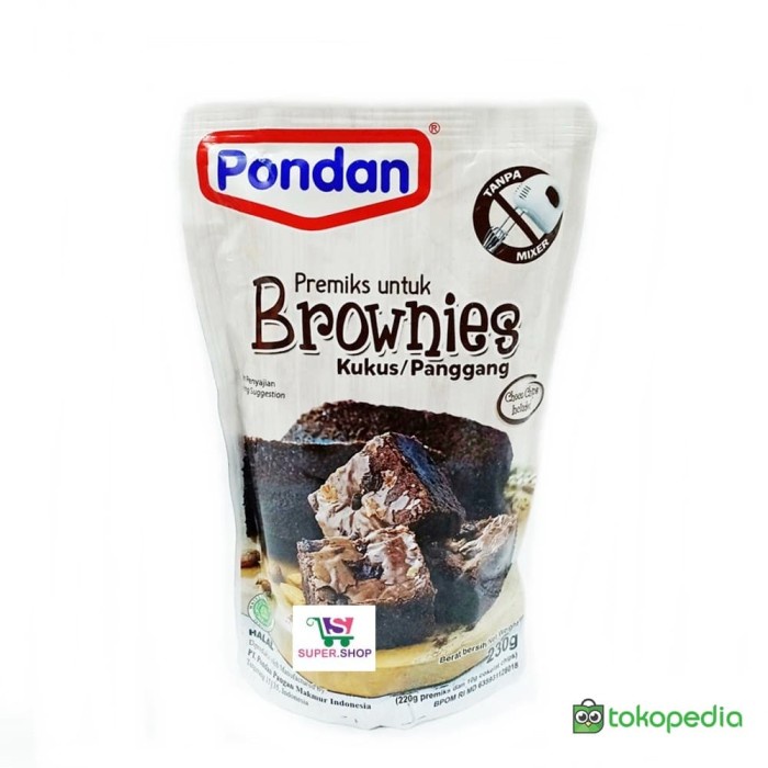 

SALE Pondan Brownies Kukus / Panggang Instan 230 Gram