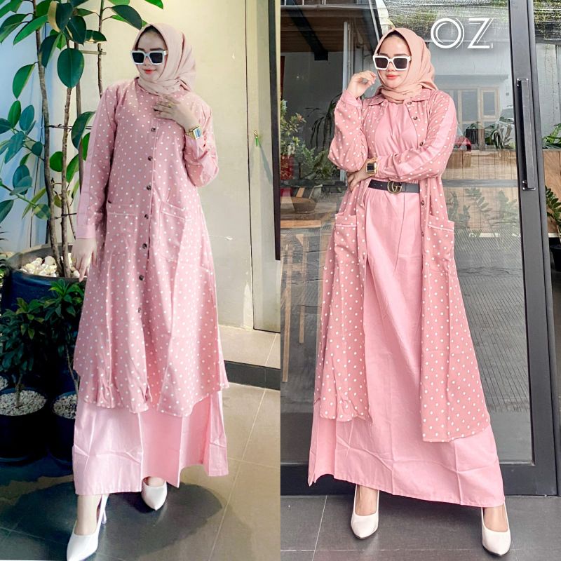 Set Dress abaya dan outer by OZ original