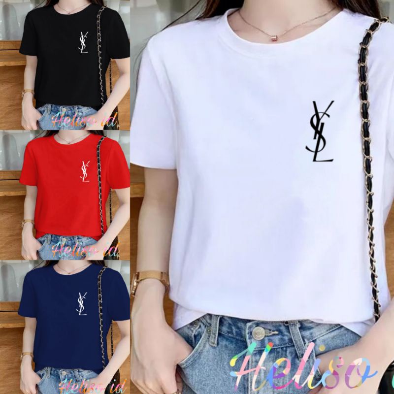 Kaos Wanita  Tshirt Premium SYL/Kaos Motif Premium Wanita