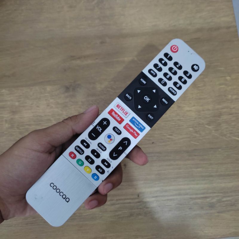 Remote COOCAA Smart TV Android TV Terbaru Dengan Bluetooth Google Assistant 100% Original - Remote C