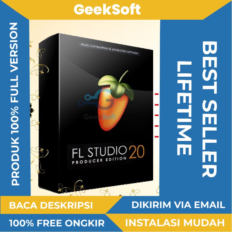 [FULL VERSION] FL Studio Producer Edition 2021 20832304 - GARANSI AKTIVASI - Perangkat lunak produksi musik digital untuk komposisi rekaman dan mixing