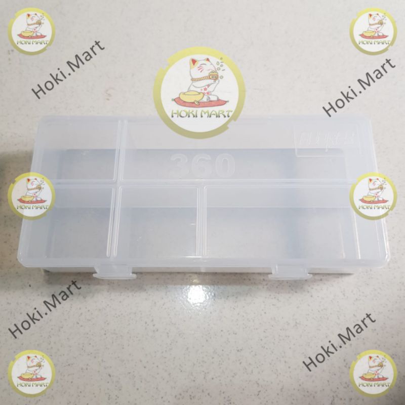 kotak pancing sekat 5 / kotak pancing lure / kotak pancing serba guna / kotak aksesoris / kotak panc