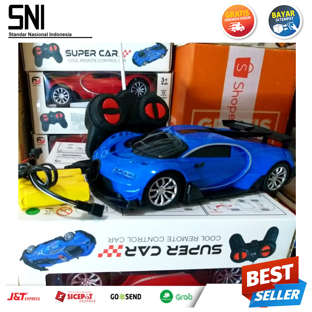 mobil remot control supercar sepaket batre charger murah AMI17
