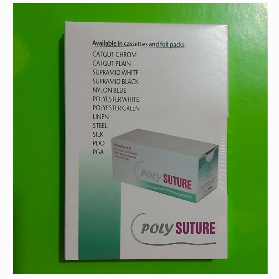 Benang SEIDE SILK PolySuture. Sterile Surgical Sutures POLY SUTURE.