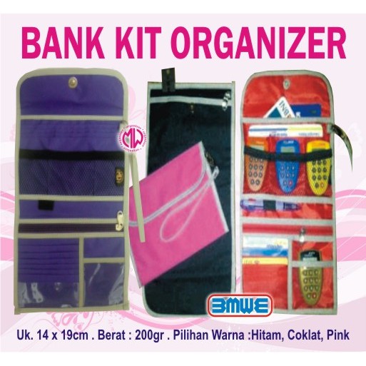 Bank Kit Organizer (Tas buku tabungan, keytoken)