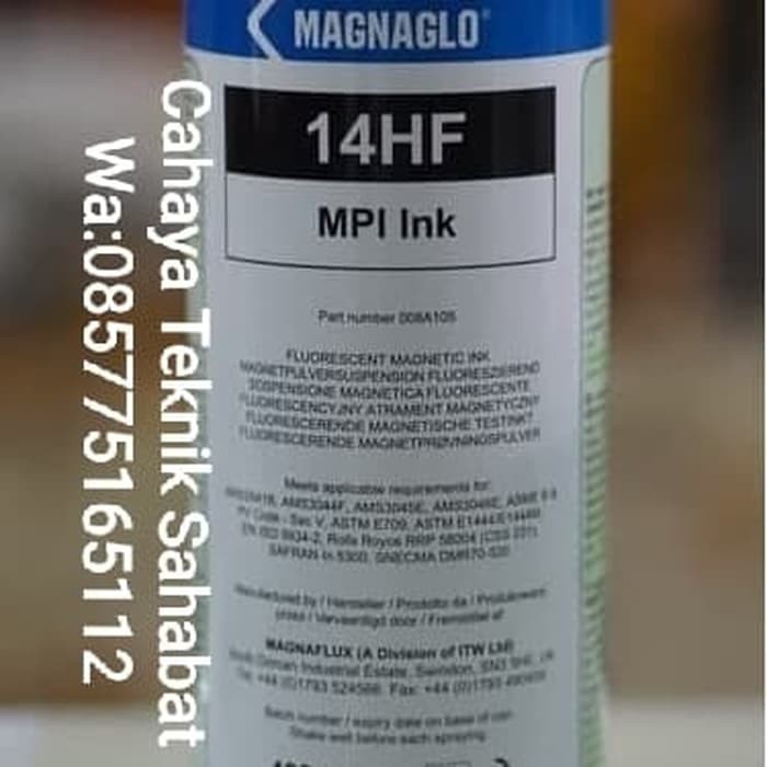 Magnaflux 14hf mpi magnaglo black fluorescent magnetic ink