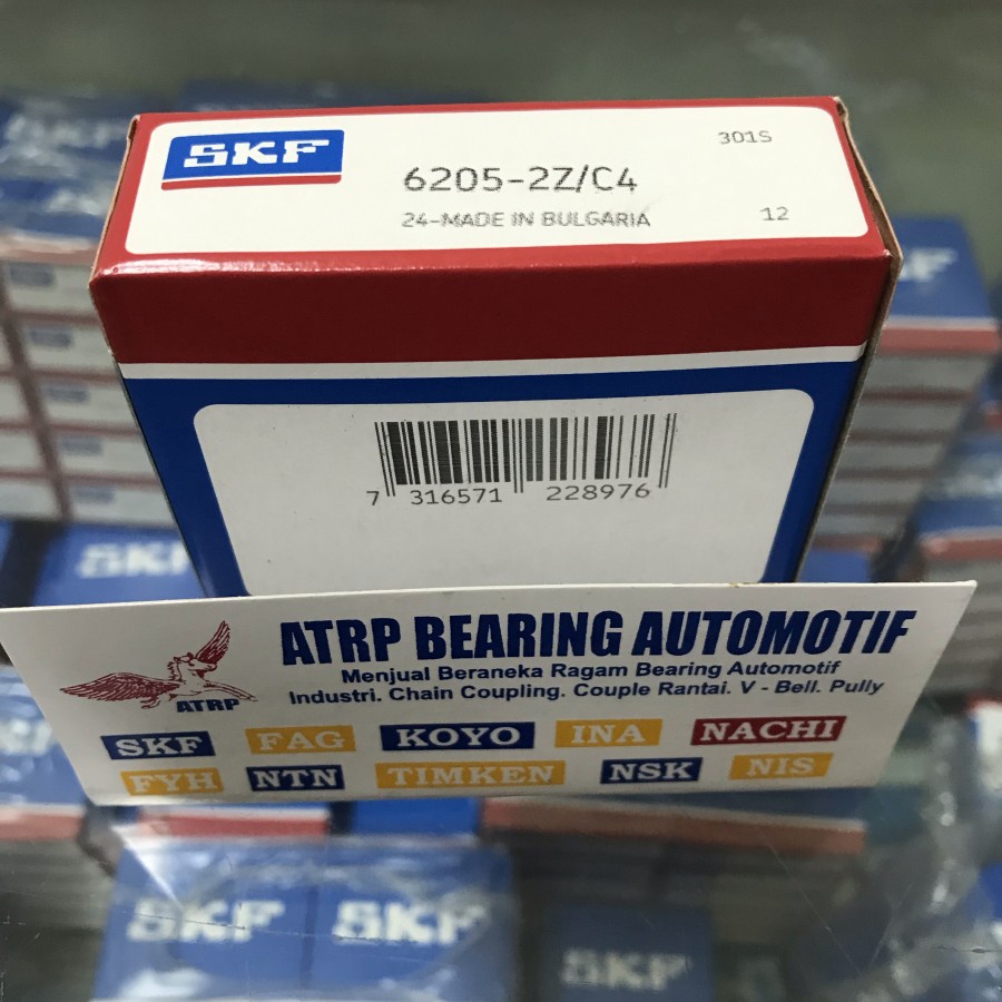 BALL BEARING 6205 2Z/C4 6205 ZZ C4 SKF