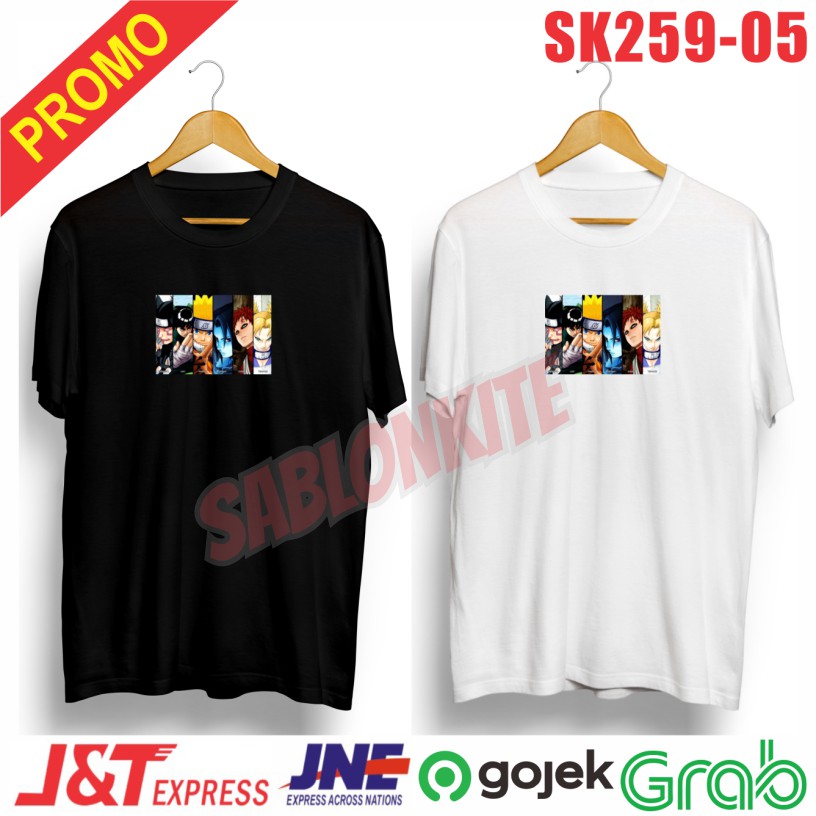 MURAH !!! KAOS DISTRO UNISEX NARUTO SK 259 BISA CEWE COWO