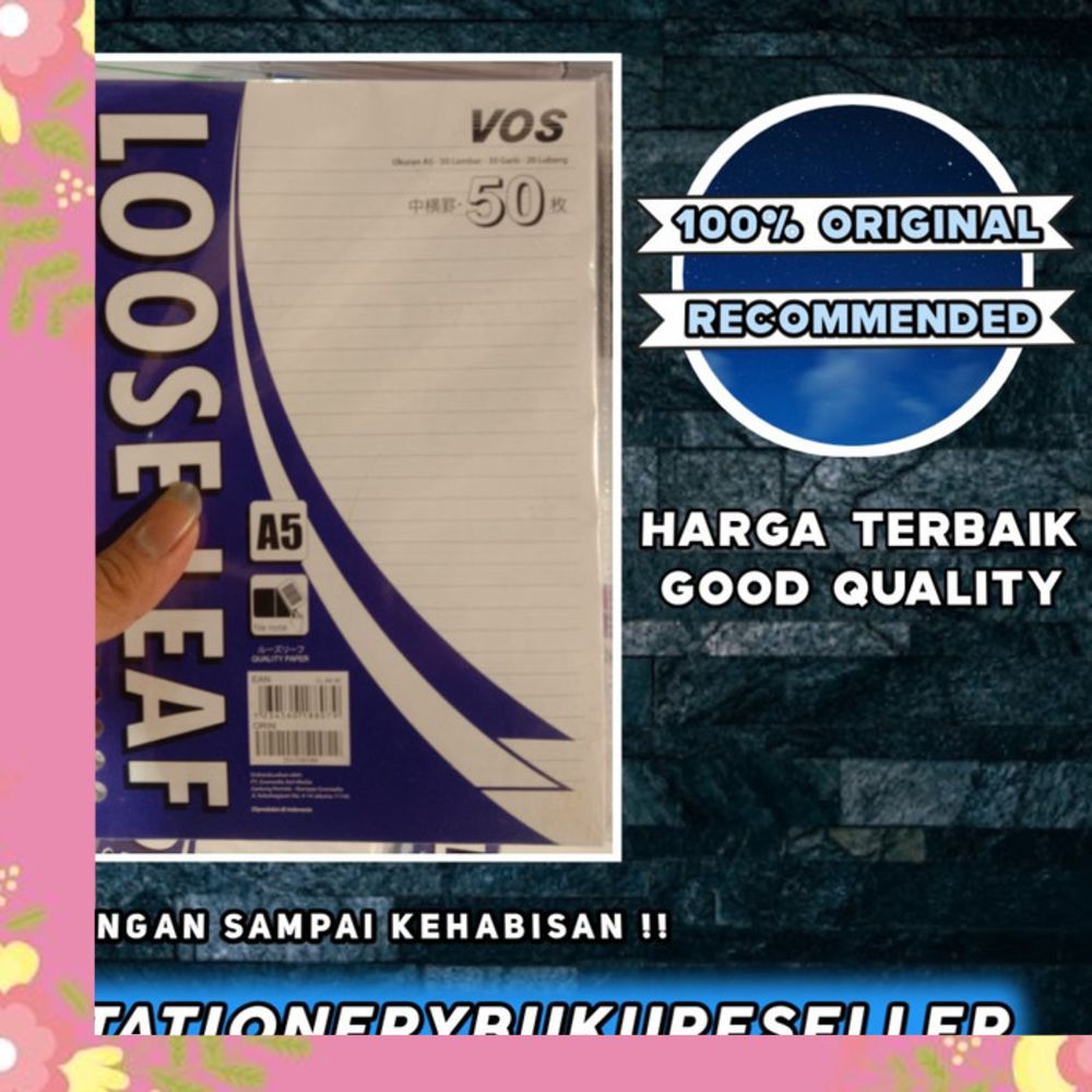 

Loose leaf A5 bergaris isi 50