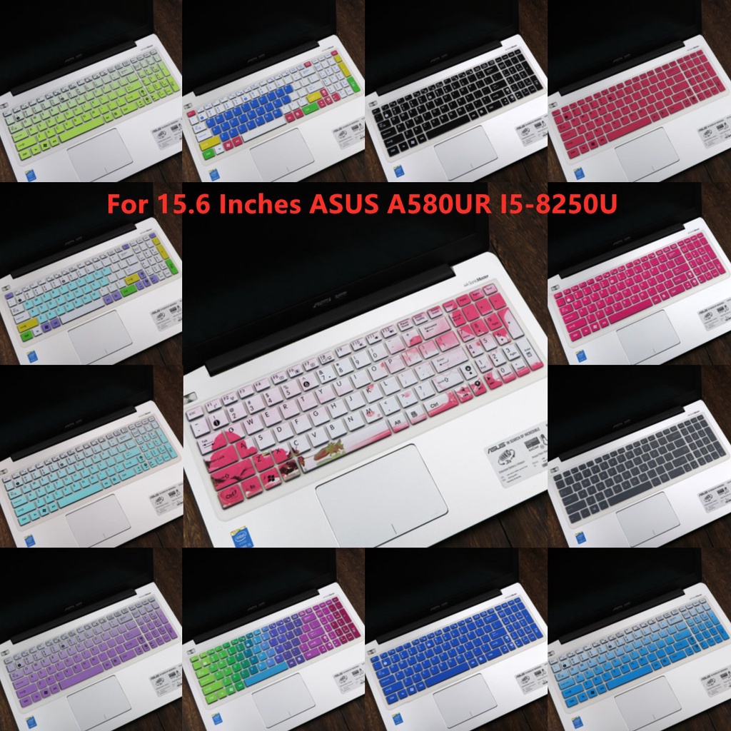 For 15.6 Inches ASUS A580UR I5-8250U Soft Ultra-thin Silicone Laptop Keyboard Cover Protector