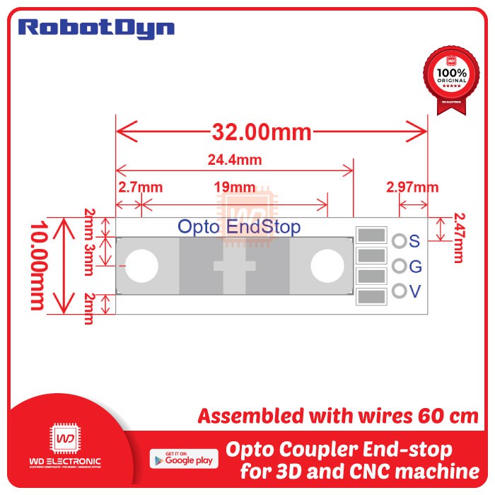 RobotDyn Opto Coupler Optical End stop for 3D and CNC machine