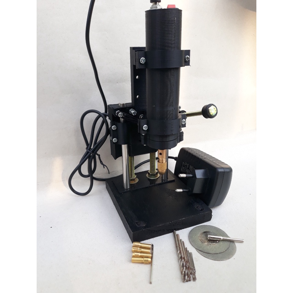 Bor Duduk Mini 24 Volt Torsi Besar Presisi Linear Bearing