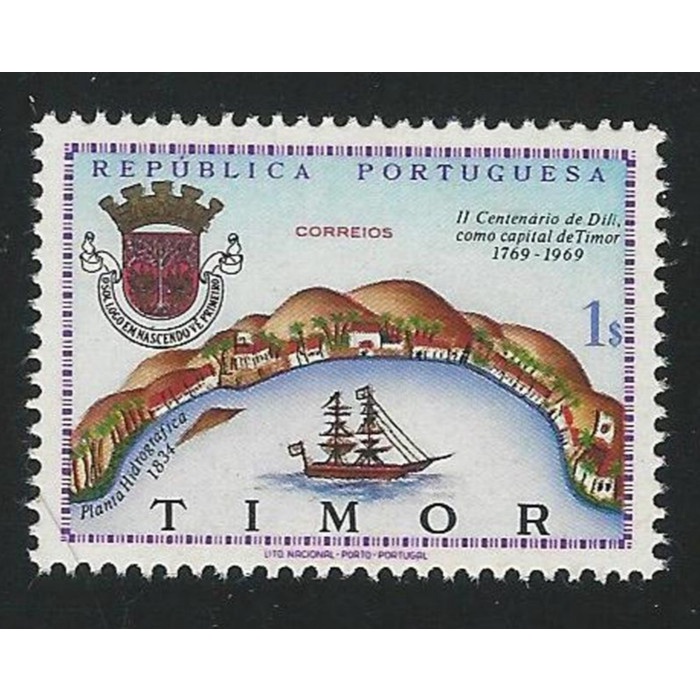

Hot Sale Perangko/Prangko Timor Portugis, Dili. Kapal Dan Pulau. $1 Trendi