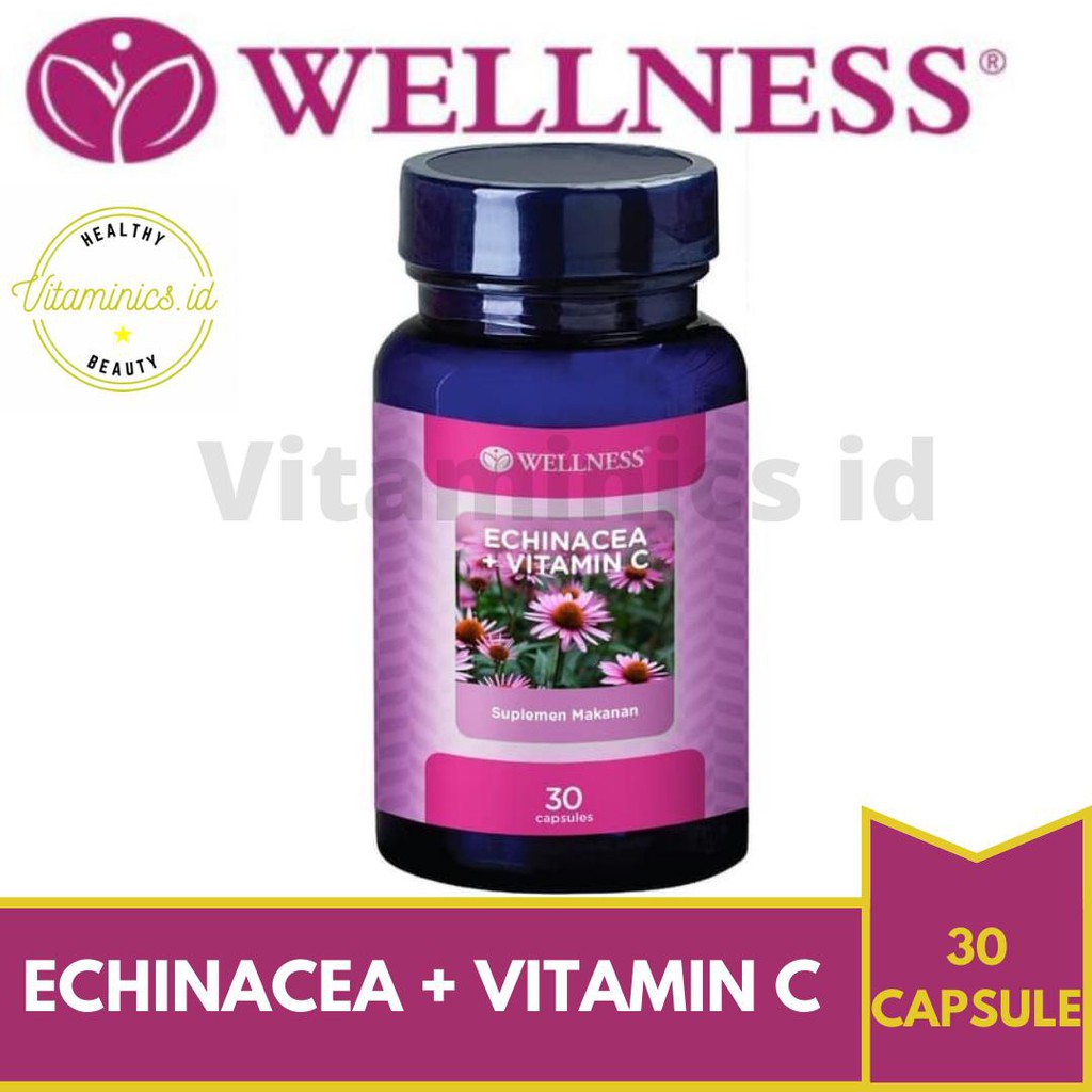 Jual Wellness Echinacea + Vitamin C [ 30 Capsules ] | Shopee Indonesia