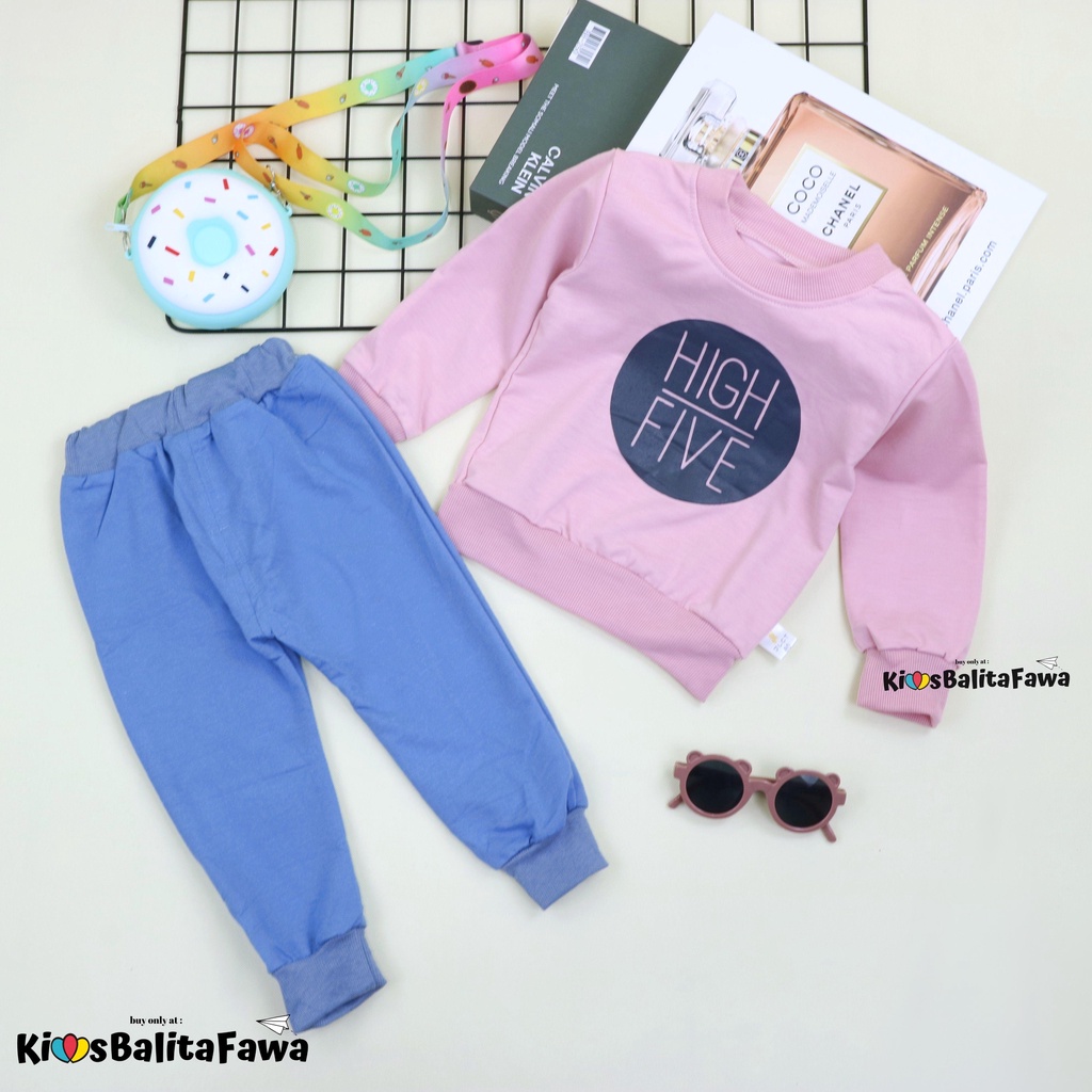 Set Ye Joon uk Bayi - 4 Tahun / Setelan Anak Korean style Kualitas import Balita Sweater Jogger Laki Perempuan BabyCinnamon