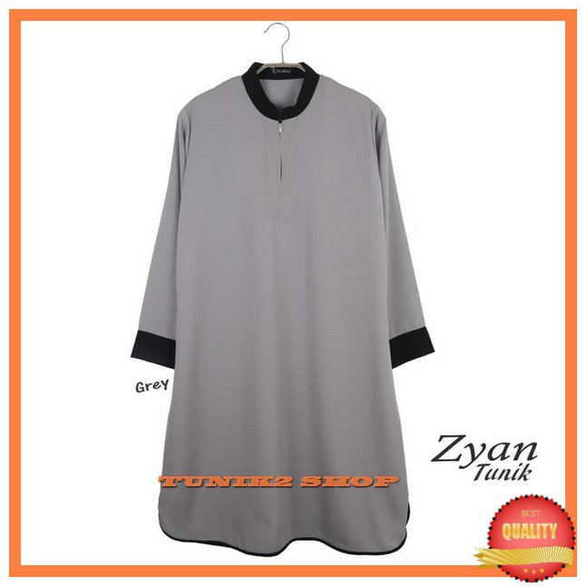 Atasan Wanita Zyan Tunik - Grey