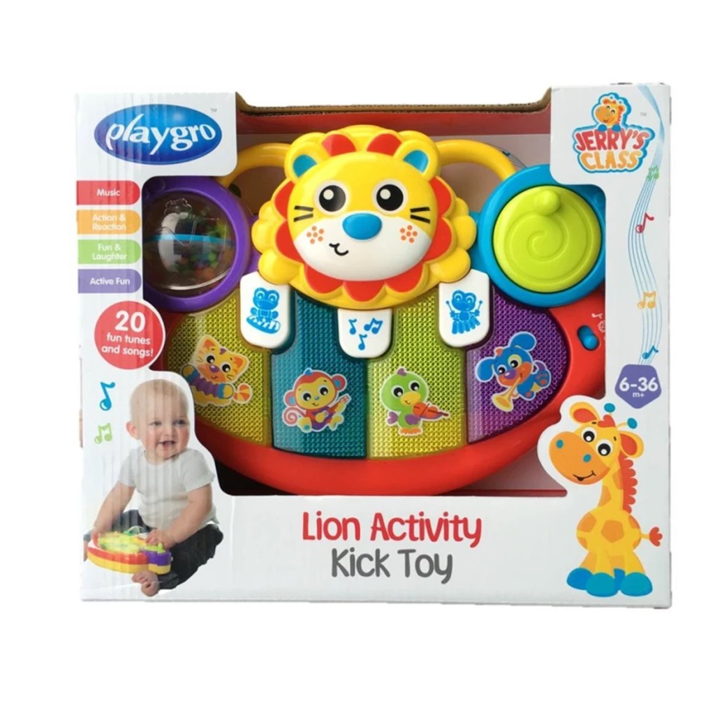 Playgro Lion Activity Kick Toy Mainan Bayi