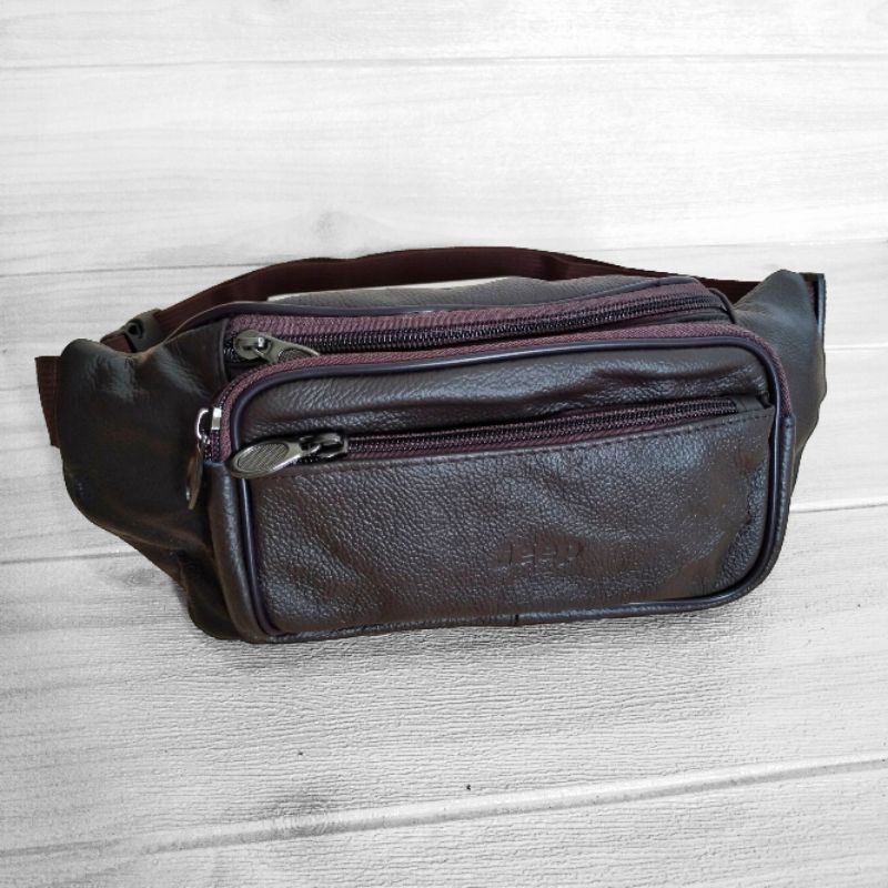 tas kulit asli tas waistbag pinggang