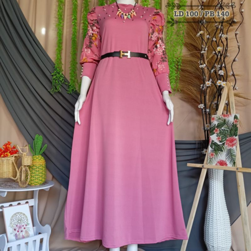 gamis mutiara sabuk