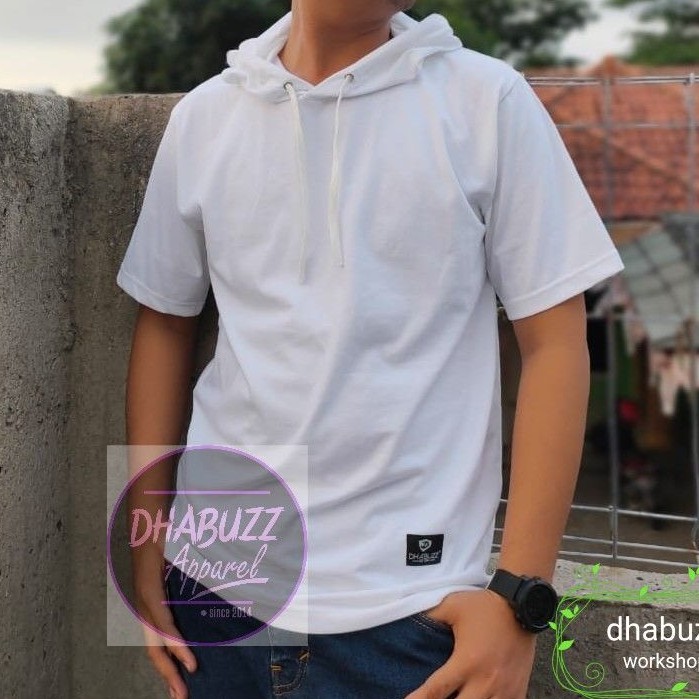 DHABUZZ 002 KAOS HODIE POLOS DISTRO PRIA WANITA LENGAN PENDEK KATUN COMBAD ORIGINAL TERBARU