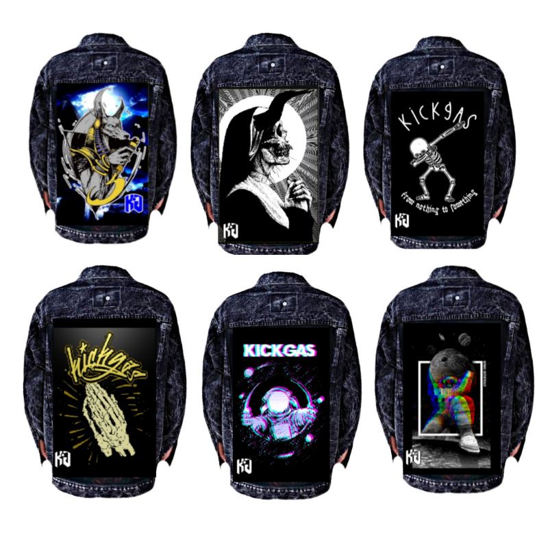 JAKET JEANS/JAKET JEANS PRINTING/JAKET JEANS KICKGAS