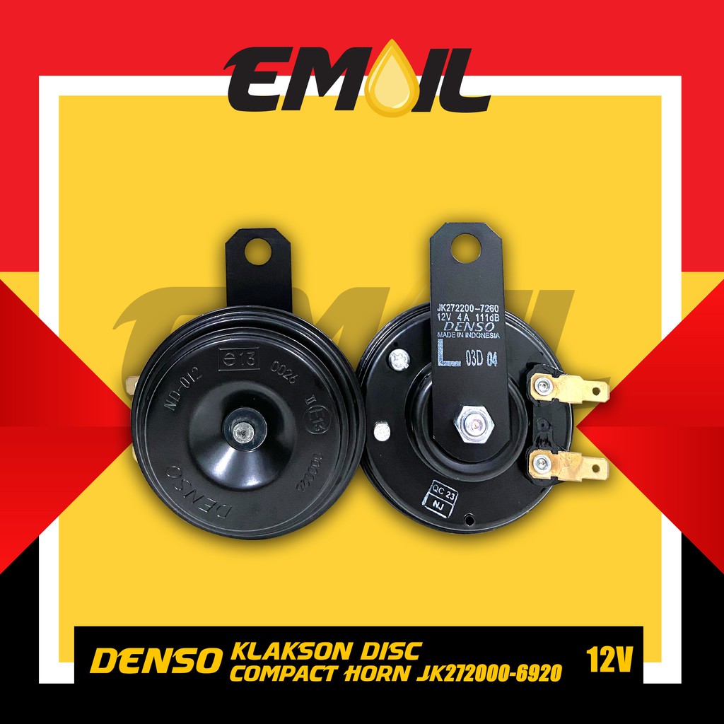 Klakson disc denso 12 volt JK272000-6920 compact horn