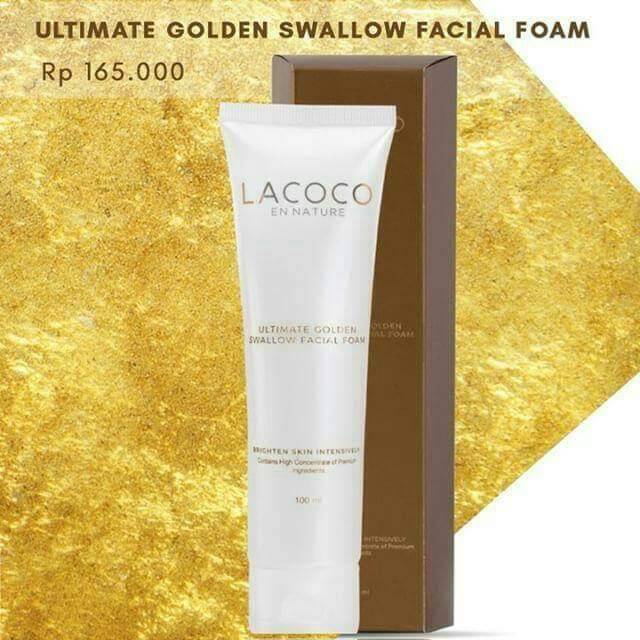 Lacoco Ultimate Golden Swallow Facial Foam | Perawatan Wajah Asli Dari Air Liur Burung Walet 100ml