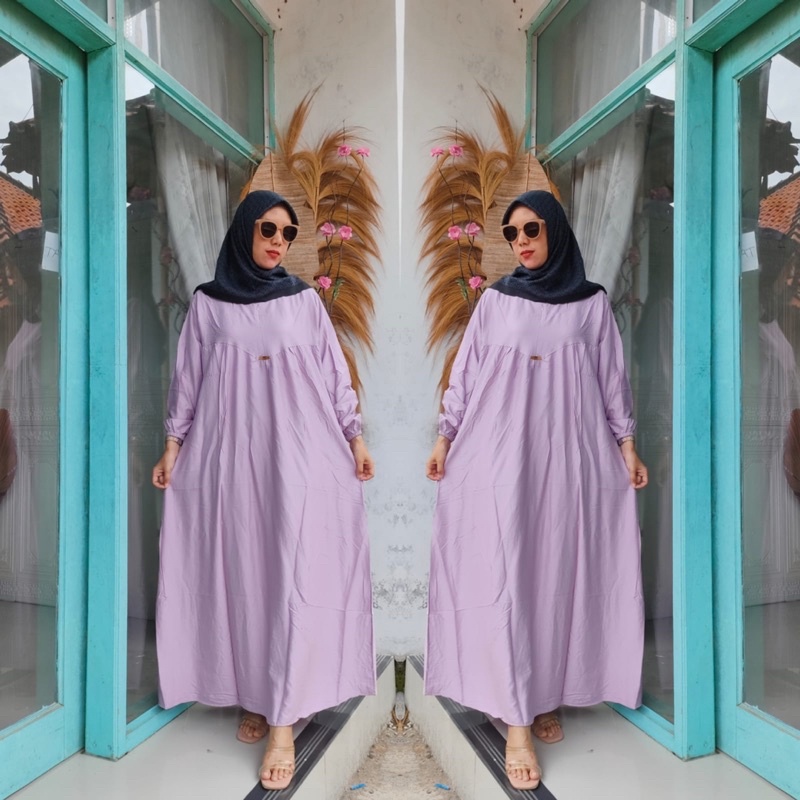 BISA COD || Gamis D’LIA Rayon Twill