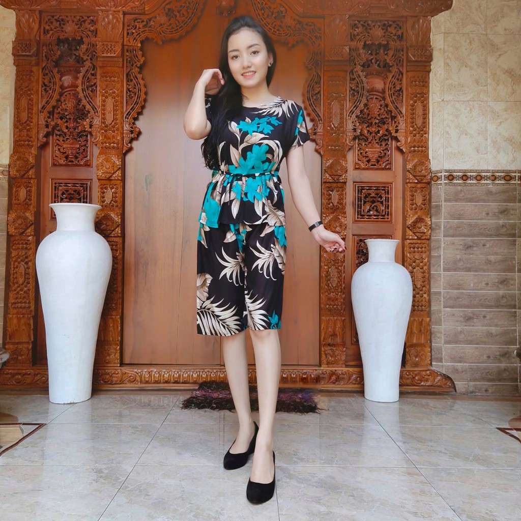Piyama Pendek Janda Bolong Rayon Super 03-TOSCA KINANTI