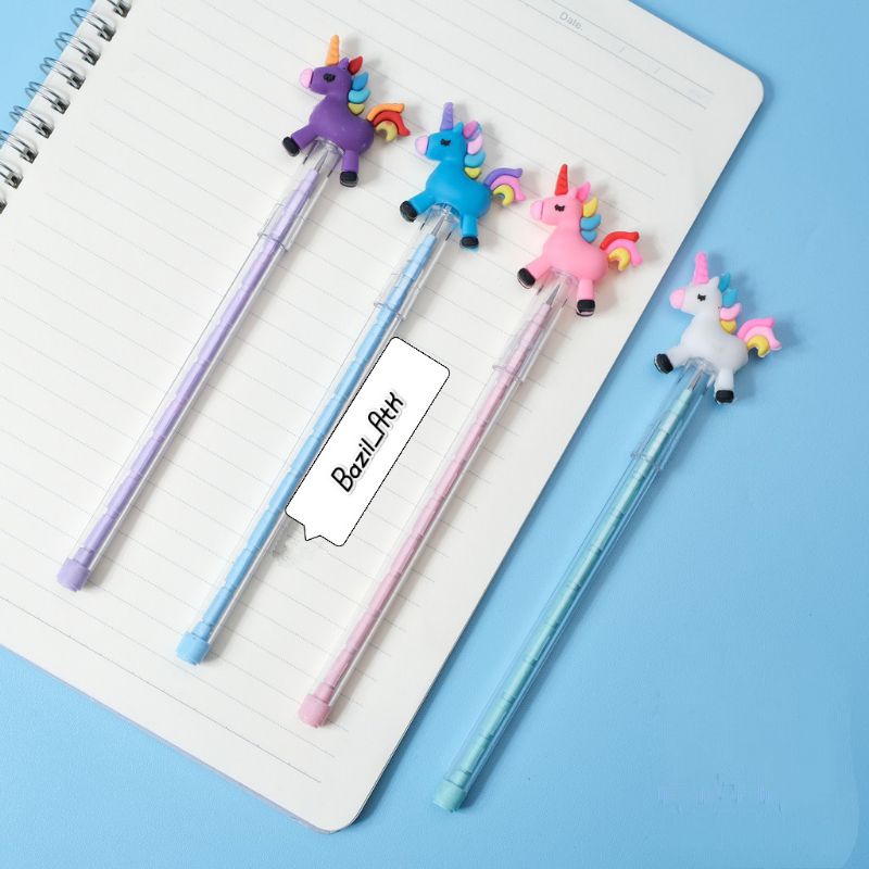 

Pensil Unicorn Peluru Lantu Susun Bensia Refill Isi Kuda Pony