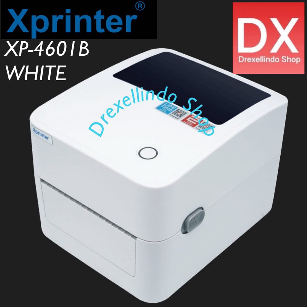 Printer Thermal BARCODE XPRINTER XP-4601B WHITE FREE HOLDER 4601B BLUETOOTH