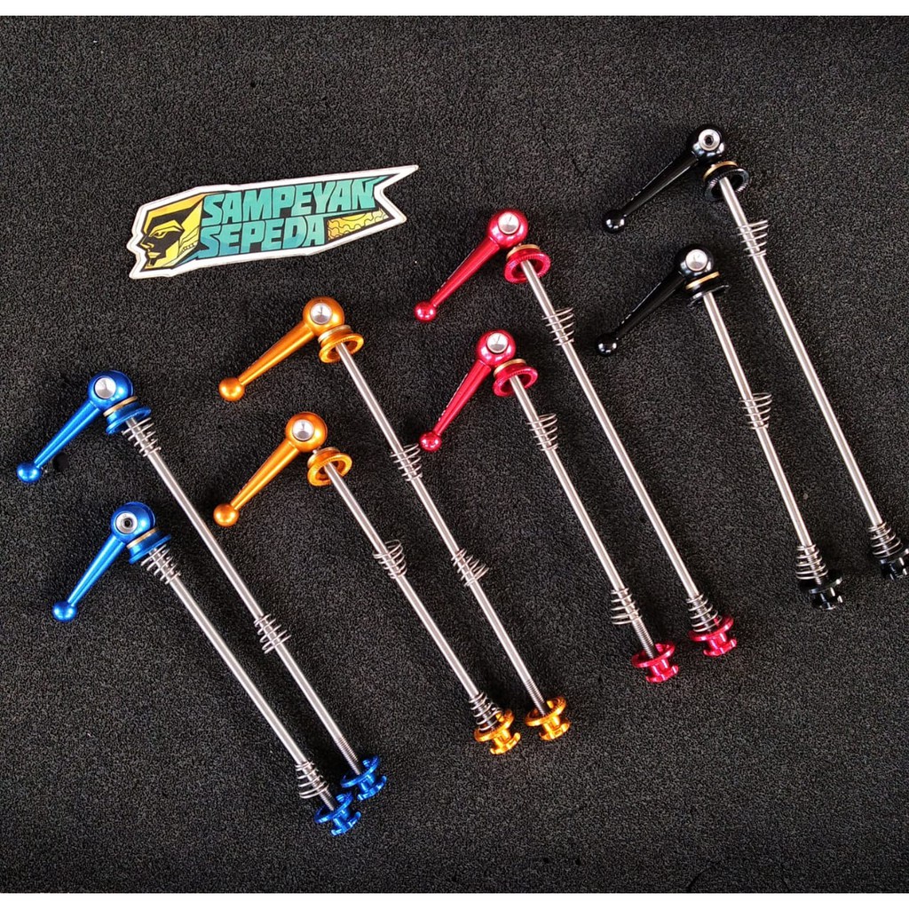 PROMO MOTSUV Quick Release Bahan Alloy Wheelhub Baut QR AS Roda Sepeda Depan dan Belakang MTB Federa