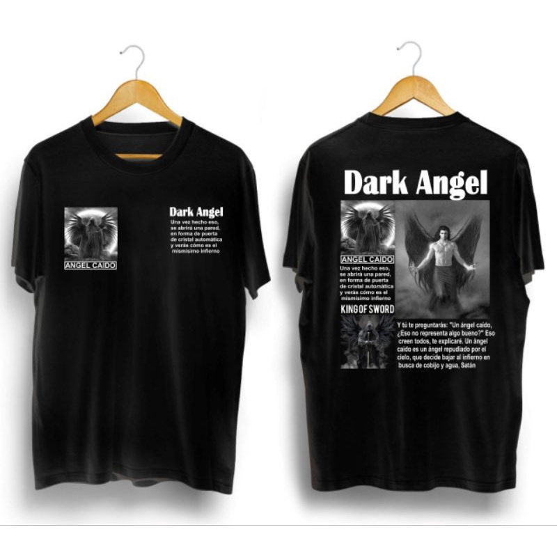 kaos pria/DARK ANGEL/mono 6