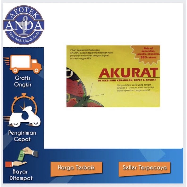 Akurat tes kehamilan / tespack akurat / tes pak akurat