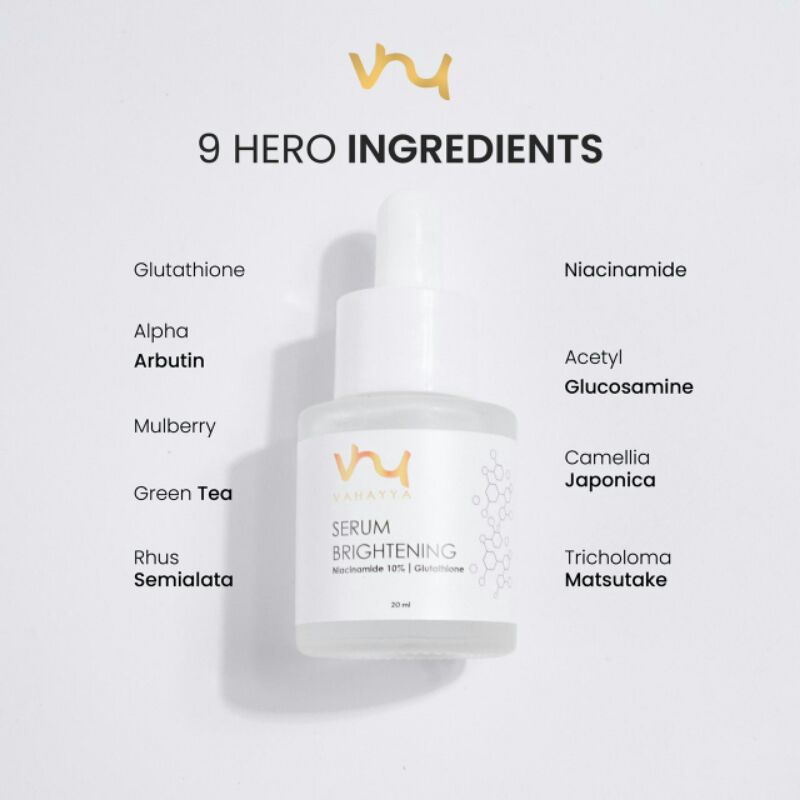Vahayya skincare serum brightening serum pencerah wajah