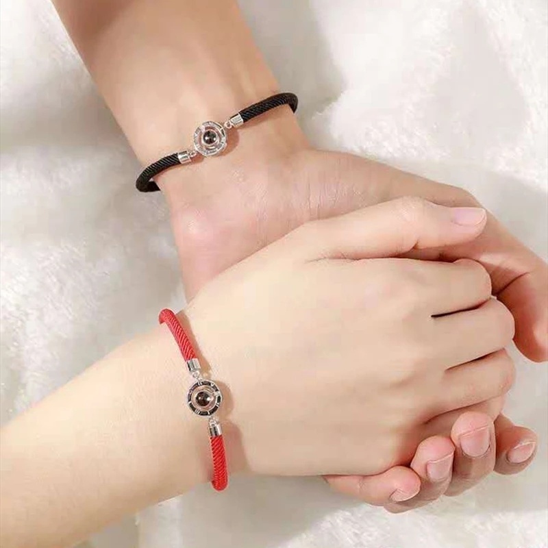 Gelang Tali Kepang Handmade Desain I Love You Gaya Korea