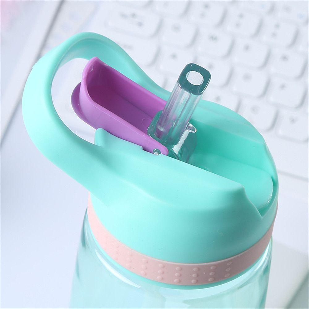 Populer Botol Air Minum Portable Travel Kartun 480ML Water Cup