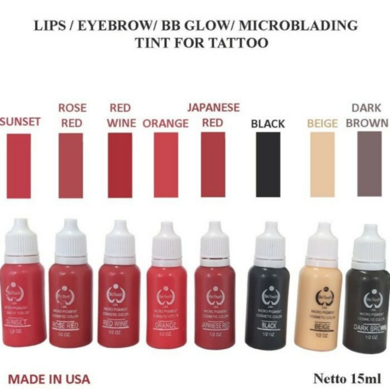 TINTA UNTUK SULAM BIBIR TINTA TATO BIBIR TINTA BB GLOW TINTA SULAM ALIS TINTA SULAM BEDAK