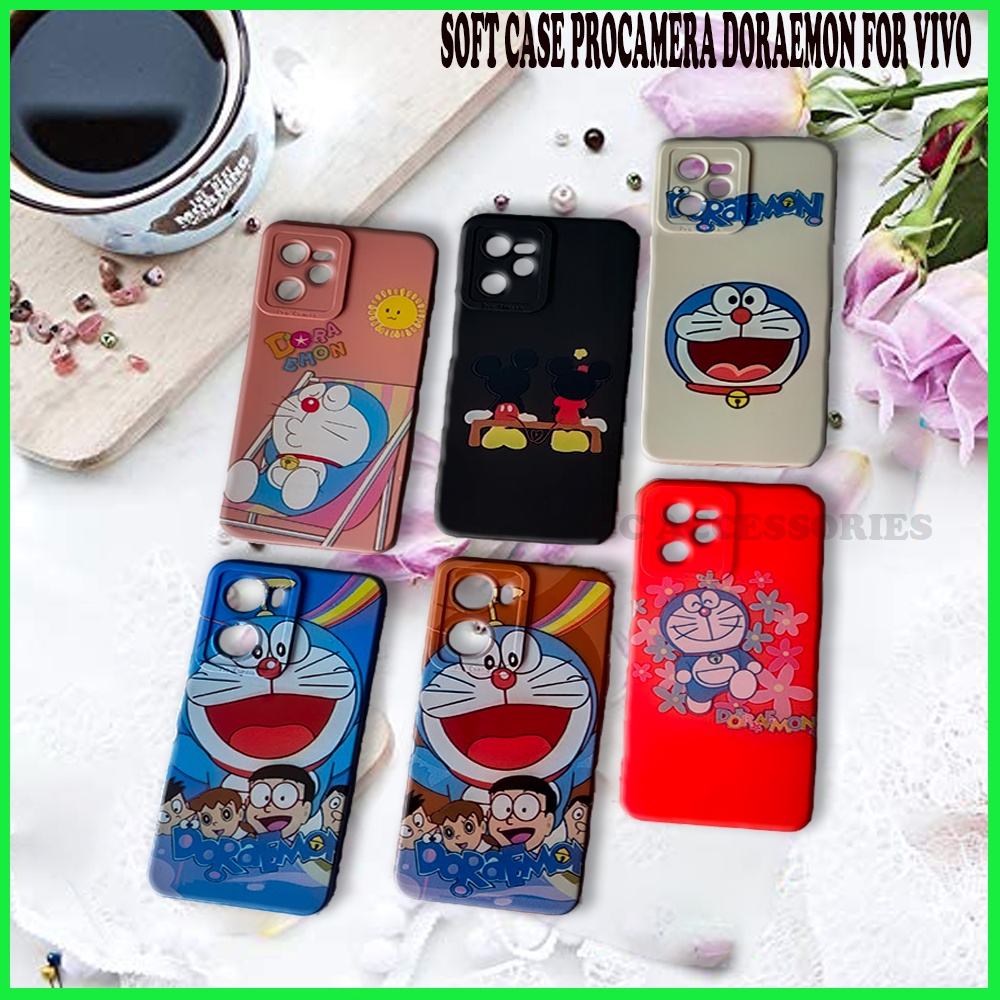 Soft Case Motif Procamera Doraemon Mickey Mouse Vivo T1 5G Y75 5G Y33T Y33S Y21T Y21 Y21S Y20 Y12S (G) Y20 Y20i Y12S Y20S