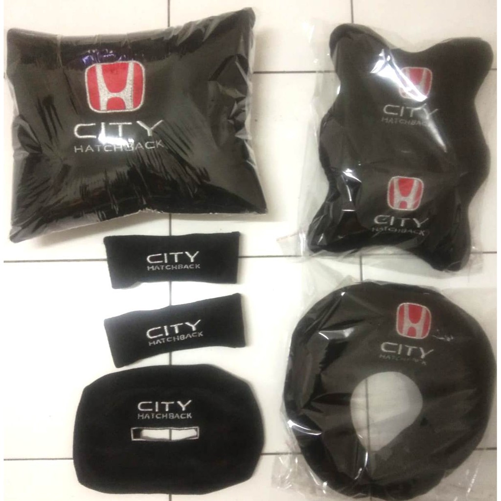 Aksesoris Honda City Hatchback Bantal Mobil Headrest Aksesoris Interior 5 in 1